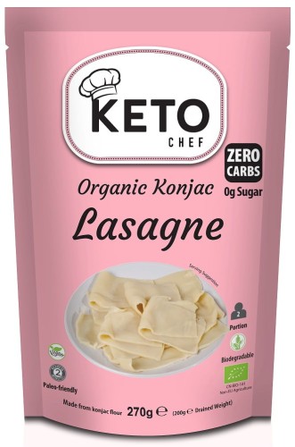 Makaron KETO *Konjac typu Noodle Lasagne* bezglutenowy BIO 270g - Better Than Foods-4073
