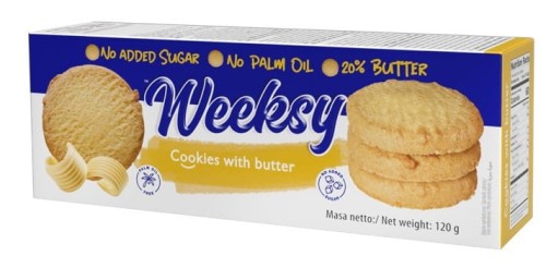 Kruche ciasteczka maślane bez cukru bez oleju palmowego 120g - Bogutti-4082