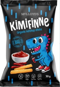 Chrupki kukurydziane o smaku ketchupowym bezglutenowe BIO 30g - Kimifinne