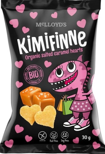 Chrupki kukurydziane o smaku słonego karmelu bezglutenowe BIO 30g - Kimifinne-4090
