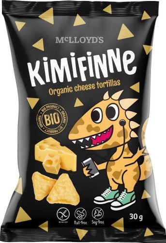 Chrupki kukurydziane nachos o smaku serowym bezglutenowe BIO 30g - Kimifinne-4162