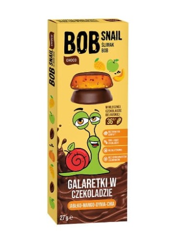 Bob Snail Jellies bez cukru bezlaktozowy *Jabłko-mango-dynia-chia* 27g -4023