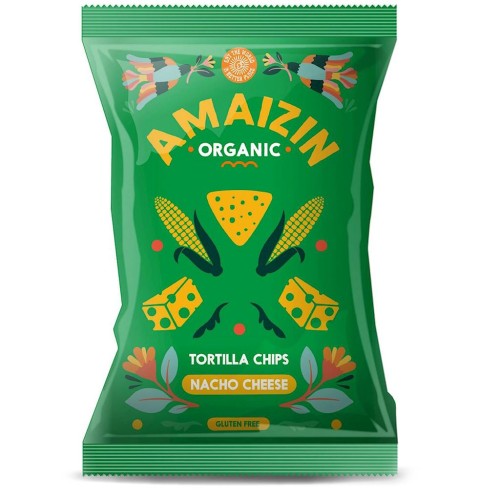Chipsy Nachos kukurydziane o smaku serowym bezglutenowe BIO 150g – Amaizin-4184