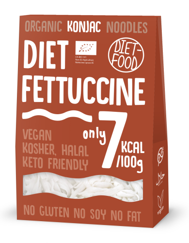 Makaron (Konjac typu Fettuccine) bezglutenowy BIO 385g - Diet Food-4185