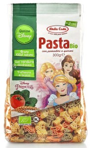 Makaron semolinowy trójkolorowy Disney Princess BIO 300g - Della Costa