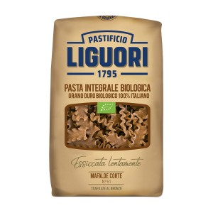 Makaron z semoliny IGP Mafalde Wstążka pełnoziarnisty BIO 500g - Liguori