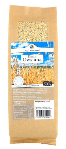 Kasza owsiana bezglutenowa 500g - Pięć Przemian
-4291
