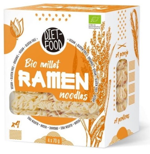 Makaron jaglany Ramen 100% bezglutenowy BIO 280g - Diet Food-4312