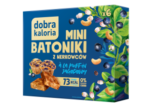 Mini batoniki z nerkowców *a'la muffin jagodowy* (6x17g) - Dobra Kaloria