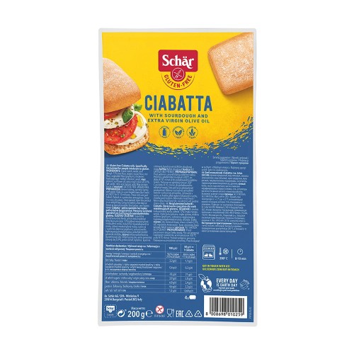 Bułki ciabatta bezglutenowe 200g - Schar-4337