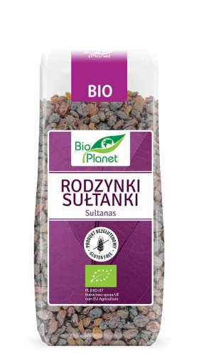 Rodzynki Sułtanki bezglutenowe BIO 200g - Bio Planet-4352
