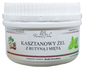 Żel kasztanowy z rutyną i miętą 350ml - Farm-Vix