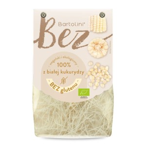 Makaron z białej kukurydzy krajanka bezglutenowy BIO 250g Bartolini
