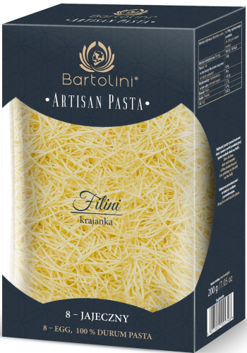 Makaron (SEMOLINOWY 8-jajeczny) krajanka średnia 200g Bartolini.png
