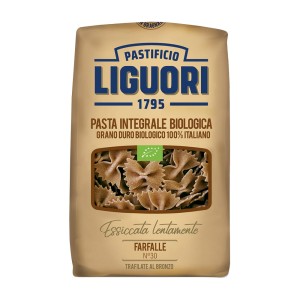 Makaron INTEGRALE FARFALLE pełnoziarnisty BIO 500g Liguori