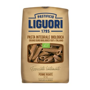 Makaron INTEGRALE PENNE RIGATE pełnoziarnisty BIO 500g Liguori