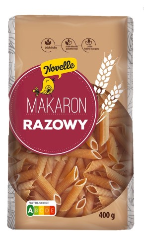 MAKARON (SEMOLINOWY RAZOWY) PENNE 400 g - NOVELLE.jpg