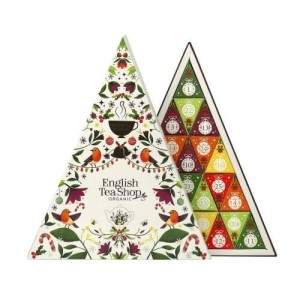 Zestaw herbatek Kalendarz Adwentowy trójkątny biały 50g - English Tea Shop