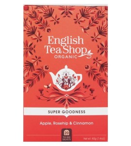 Herbatka z hibiskusa z owocem dzikiej róży, jabłkiem, cynamonem i miętą pieprzową (20x2g) BIO 40g ENGLISH TEA SHOP