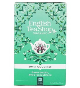 Herbata zielona sencha , biała i matcha (20x1,75g) BIO 35g ENGLISH TEA SHOP