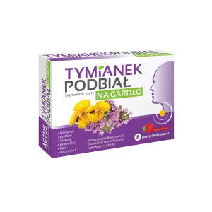 Tymianek i podbiał na ból gardła 8 pastylek - Apotheke