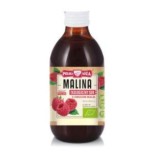 Sok z  owoców malin BIO 250ml Polska Róża