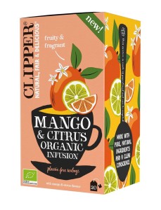 Herbata o smaku mango i owoców cytrusowych BIO (20x1,8g) 36g  - Clipper