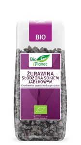 Żurawina słodzona sokiem jabłkowym BIO 100 g - Bio Planet