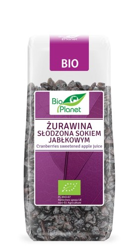 ŻURAWINA SŁODZONA SOKIEM JABŁKOWYM BIO 100 g - BIO PLANET.jpg
