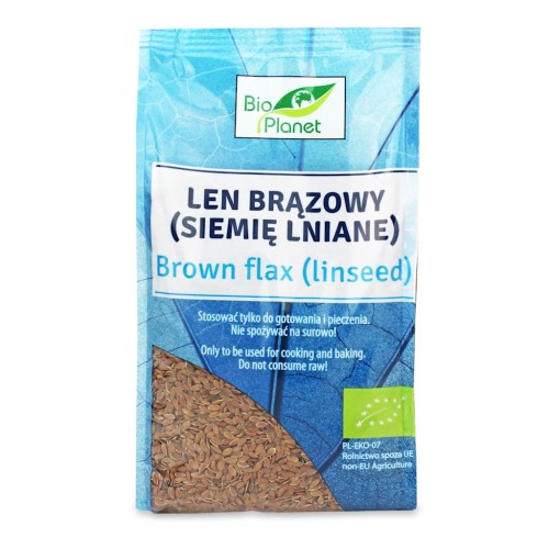 LEN BRĄZOWY (SIEMIĘ LNIANE) BIO 400 g - BIO PLANET.jpg