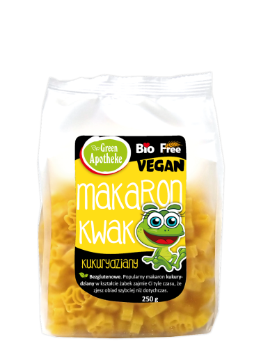MAKARON (KUKURYDZIANY) DLA DZIECI ŻABKI BEZGLUTENOWY BIO 250 g - APOTHEKE.png
