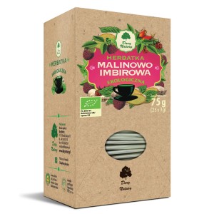Herbatka malinowo - imbirowa BIO (25x3g) - Dary Natury