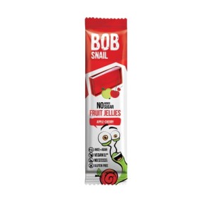 Przekąska owocowa jabłko - wiśnia bez cukru i glutenu  38g - BOB SNAIL