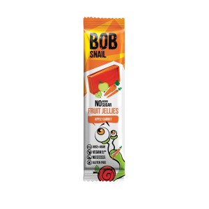 Przekąska owocowa jabłko - marchewka bez cukru i glutenu  38g - BOB SNAIL