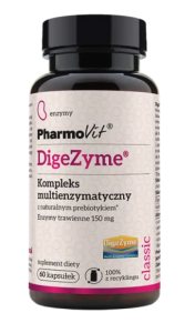 Kompleks multienzymatyczny bezglutenowy (150mg) 60 kapsułek - Pharmovit