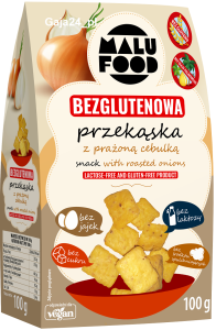 Przekąska SNACKI z prażoną cebulką bez dodatku cukru i glutenu (100g) - MALU FOOD