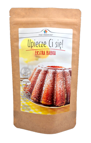 MIESZANKA DO WYPIEKU BABKI BEZGLUTENOWA 500 g - PIĘĆ PRZEMIAN.png