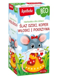 Herbatka dla dzieci na oskrzela BIO (20 x 1,5 g) 30g suplement diety - Apotheke