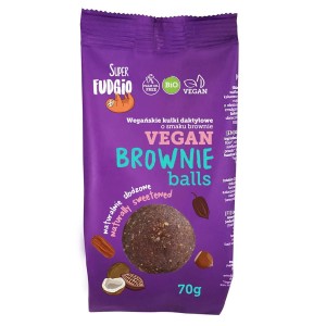 Kulki daktylowe o smaku brownie Super Fudgio BIO, 70g
