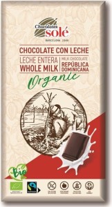 CZEKOLADA MLECZNA BIO 100G SOLE