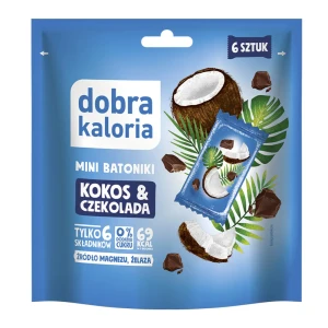 MINI BATONIKI KOKOS & CZEKOLADA 102G DOBRA KALORIA