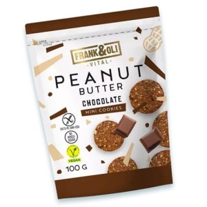 MINI CIIASTECZKA Z MASŁEM ORZECHOWYM  Z CZEKOLADĄ 100G FRANK OLI