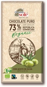 CZEKOLADA GORZKA 73% KAKAO Z OLIWĄ Z OLIWEK BIO 100G SOLE
