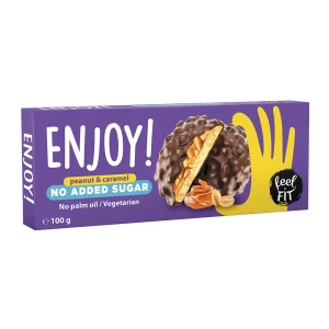 CIASTKA Z KARMELEM I ORZESZKAMI BEZ CUKRU 100G ENJOY