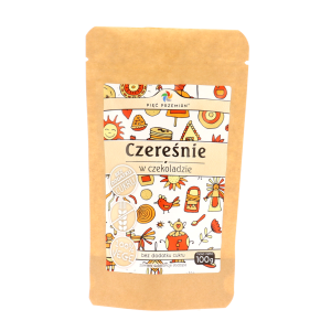 CZEREŚNIE SUSZONE W CZEKOLADZIE 100G PIĘĆ PRZEMIAN