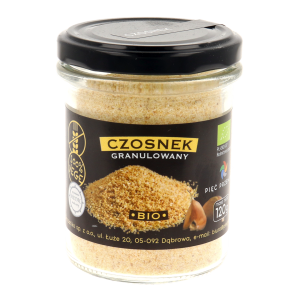 CZOSNEK GRANULOWANY BEZGLUTENOWY BIO 120G PIĘĆ PRZEMIAN