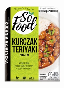 KURCZAK TERIYAKI Z RYŻEM 330G SO FOOD