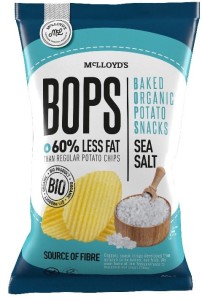 CHIPSY ZIEMNIACZANE PIECZONE Z SOLĄ MORSKĄ BEZGLUTENOWE BIO 85G MC LLOYDS