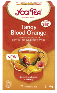 HERBATA TANGY BLOOD ORANGE ORZEŹWIAJĄCA POMARAŃCZA BIO 34G YOGI TEA
