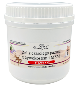 ŻEL CZARCI PAZUR Z ŻYWOKOSTEM I MSM  FORTE 600G FARM-VIX